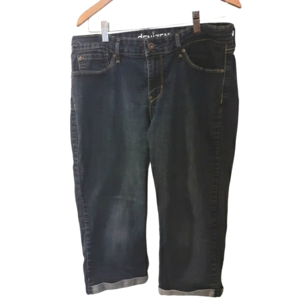 Denizen For Levi's Blue Capri Jeans Classic Cropped Denim